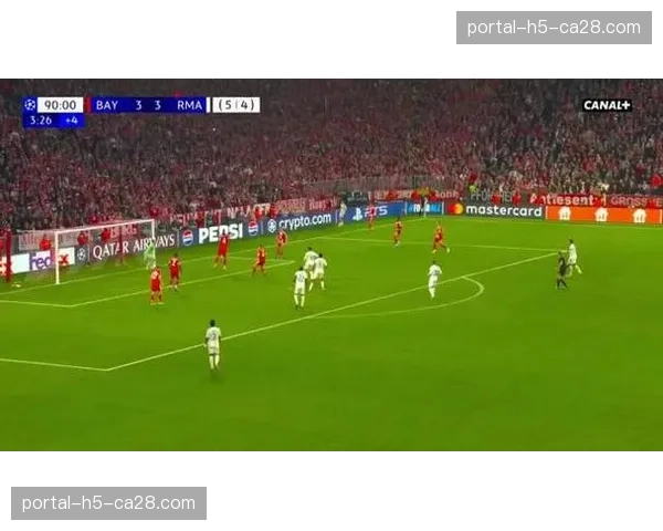 皇家马德里1-2拜仁慕尼黑总比分4-6出局，14年欧冠对拜仁不败终结